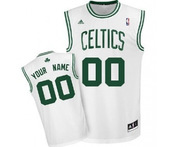 Kids Boston Celtics Customized White Jersey