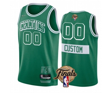 Men's Boston Celtics Active Player Custom Green 2022 City Edition Finals Stitched Jersey