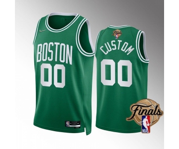 Men's Boston Celtics Active Player Custom Green 2022 Finals Stitched Basketball Jersey