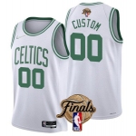 Men's Boston Celtics Active Player Custom White 2022 Finals Stitched Basketball Jersey