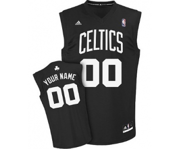 Mens Boston Celtics Customized Black Fashion Jersey