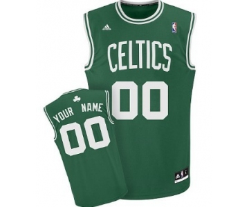 Mens Boston Celtics Customized Green Jersey