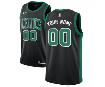 Men's Nike Boston Celtics Customized Authentic Black NBA Statement Edition Jersey