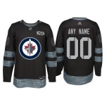 Adidas Winnipeg Jets Black 1917-2017 100th Anniversary Stitched NHL Custom Jersey