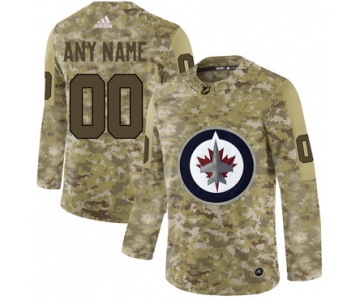 Winnipeg Jets Camo Men's Customized Adidas Jersey