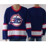 Winnipeg Jets Mens Customized Blue CCM Jersey