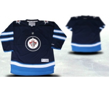 Winnipeg Jets Youths Customized 2012 Blue Jersey