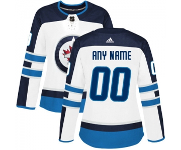 Women's Adidas Winnipeg Jets NHL Authentic White Customized Jersey