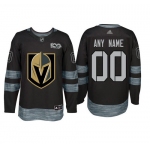 Adidas Vegas Golden Knights Black 1917-2017 100th Anniversary Stitched NHL Custom Jersey