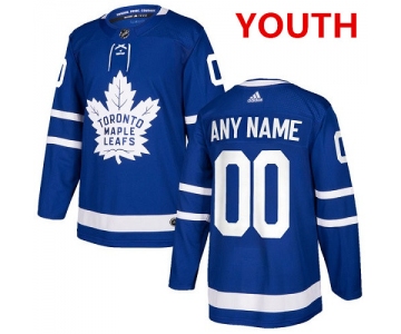 Youth Adidas Toronto Maple Leafs Customized Authentic Royal Blue Home NHL Jersey