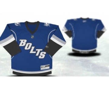 Tampa Bay Lightning Youths Customized Blue Third Jersey