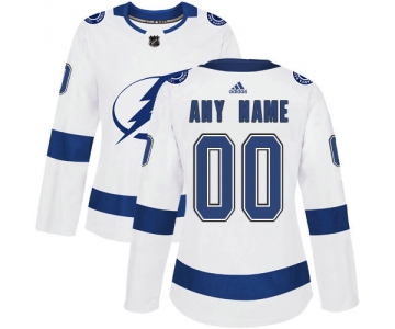 Women's Adidas Tampa Bay NHL Authentic White Customized Jersey