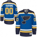 Mens St. Louis Blues Reebok Navy Blue Premier Home Custom Jersey