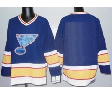 St. Louis Blues Mens Customized Blue CCM Jersey