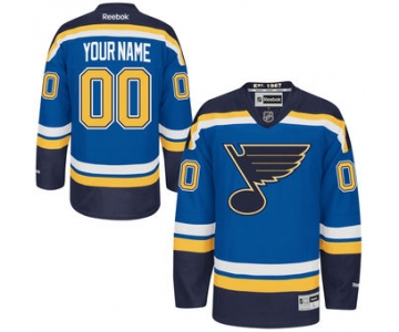 Youth St. Louis Blues Reebok Navy Blue Premier Home Custom Jersey