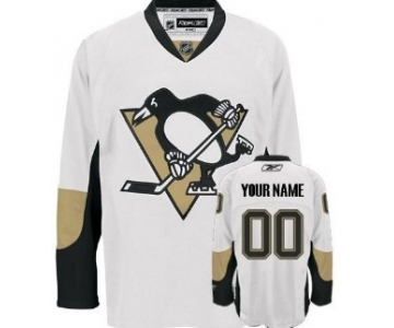 Pittsburgh Penguins Mens Customized White Jersey