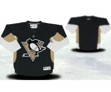 Pittsburgh Penguins Youths Customized Black Jersey