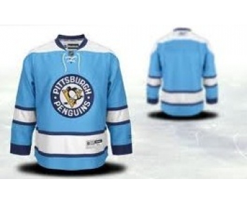 Pittsburgh Penguins Youths Customized Light Blue Jersey