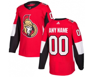 Custom Men's Ottawa Senators Red Stitched 2017-2018 Adidas NHL Jersey