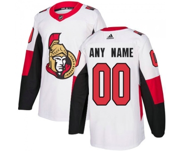 Men's Adidas Ottawa Senators NHL Authentic White Customized Jersey