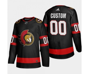 Ottawa Senators Custom Men's Adidas 2020-21 Authentic Player Home Stitched NHL Jersey Black