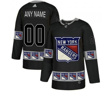 Men's New York Rangers Custom Team Logos Fashion Adidas Jersey