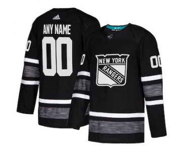 Men's New York Rangers adidas Black 2019 NHL All-Star Game Parley Authentic Custom Jersey