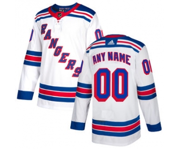 Men's New York Rangers adidas White Authentic Custom Jersey