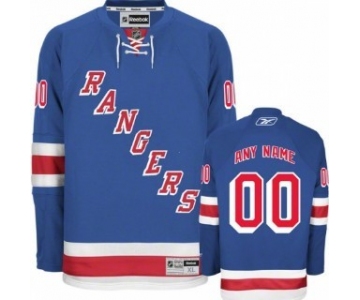 New York Rangers Mens Customized Light Blue Jersey