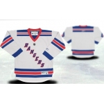 New York Rangers Youths Customized White Jersey