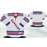 New York Rangers Youths Customized White Jersey