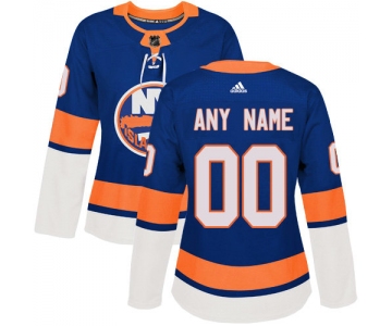 Women's Adidas New York Islanders Customized Authentic Royal Blue Home NHL Jersey