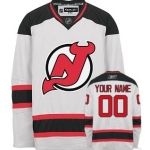 New Jersey Devils Mens Customized White Jersey