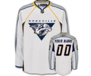 Nashville Predators Mens Customized White Jersey