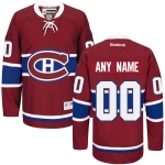 Men's Montreal Canadiens Red Home Custom Stitched NHL 2016 Reebok Hockey Jersey