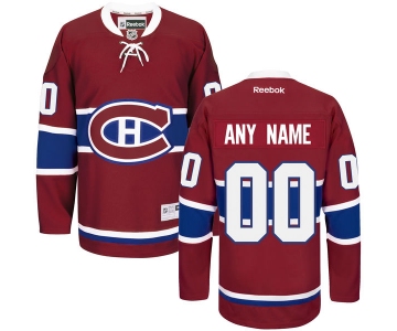 Men's Montreal Canadiens Red Home Custom Stitched NHL 2016 Reebok Hockey Jersey