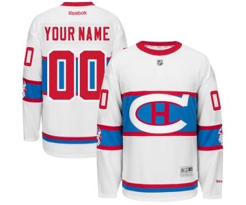 Men's Montreal Canadiens Reebok White 2016 Winter Classic Custom Jersey