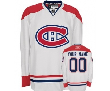 Montreal Canadiens Mens Customized White Jersey
