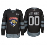 Adidas Florida Panthers Black 1917-2017 100th Anniversary Stitched NHL Custom Jersey