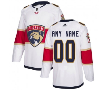 Men's Adidas Florida Panthers NHL Authentic White Customized Jersey