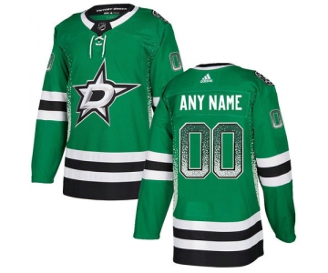 Dallas Stars Green Men's Customized Drift Fashion Adidas Jersey