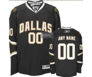 Dallas Stars Mens Customized Black Jersey