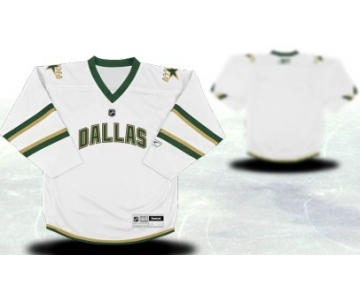 Dallas Stars Youths Customized White Jersey