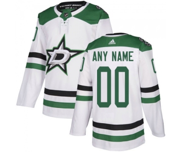 Men's Adidas Dallas Stars Away NHL Authentic White Customized Jersey