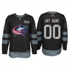 Adidas Columbus Blue Jackets Black 1917-2017 100th Anniversary Stitched NHL Custom Jersey