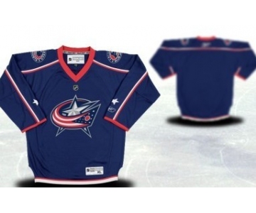 Columbus Blue Jackets Youths Customized Blue Jersey