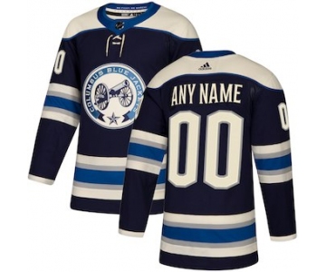 Kids Columbus Blue Jackets adidas Navy Authentic Alternate Custom Jersey