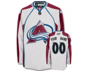 Colorado Avalanche Mens Customized White Jersey