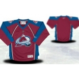 Colorado Avalanche Youths Customized Red Jersey