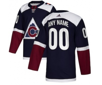 Men's Colorado Avalanche adidas Navy Alternate Authentic Custom Jersey